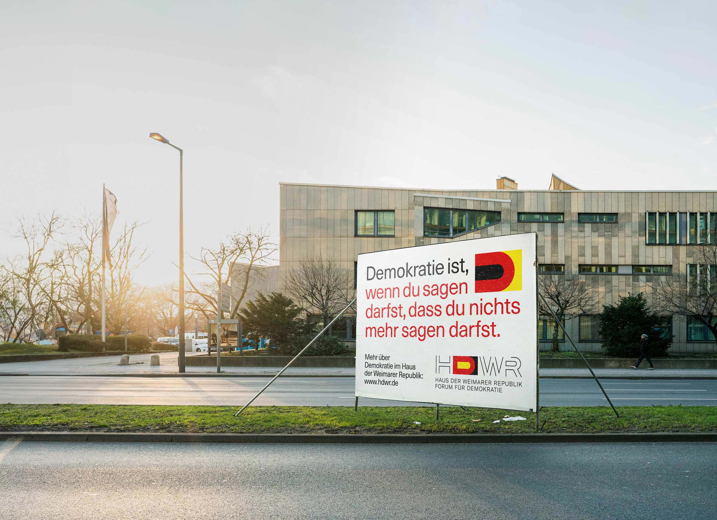 Großflächenplakat für das HDWR